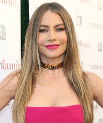 She stands 5 feet 7 inches or 1.7 m (170 cm) tall, and her weight is a mere 141 pounds or 64kg. Sofia Vergara Long Straight Honey Blonde Hairstyle With Light Blonde Highlights