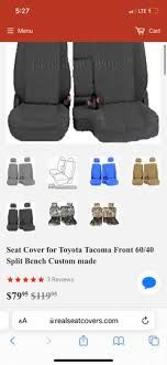 2003 Toyota Tacoma Front Seat Cover For