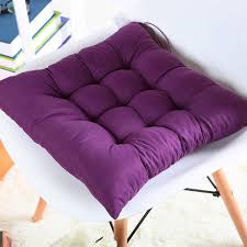 filled chair cushion purple