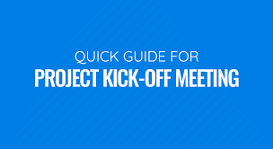 project kick off meetings