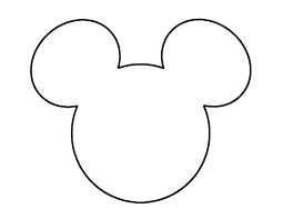 Mickey Mouse Ears Head Outline | Mickey mouse template, Mickey mouse  silhouette, Disney scrapbook