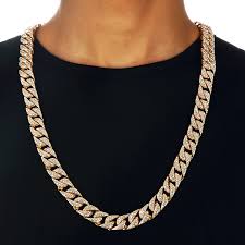 full rhinestone miami cuban necklaces