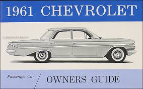 1961 Chevrolet Car Reprint Owner Manual Impala Ss Biscayne Bel Air