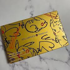 shu uemura pokemon pikachu eye palette