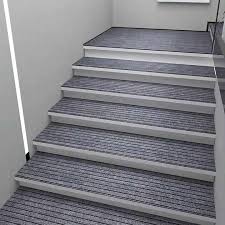 1pc grey striped stair carpet tread mat