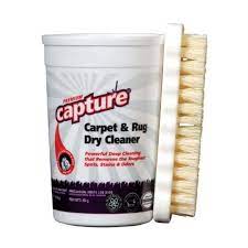 capture carpet dry cleaner powder and brush