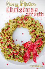 corn flake christmas wreath festive