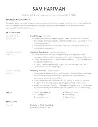 Get inspiration for your resume, use one of our professional templates, and score the. Brand Manager Resume Examples Marketing Livecareer