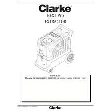 manual clarke bext pro carpet extractor