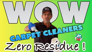 wow zero residue carpet cleaners and