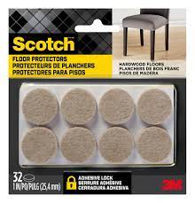 scotch felt pads round 1 in diameter