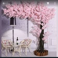 Pink Plastic Artificial Trees For