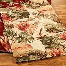 palm leaf tropical area rugs