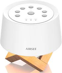 Amazon Com Airsee Sound Machine Night Light Rechargeable White Noise Machine With 31 Soothing Sounds For Sleeping Breathing Lamp Memory Feature Sleep Sound Noise For Home And Travel Upgraded Health
