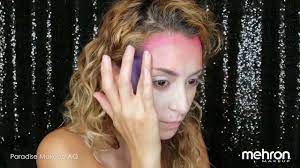 paint splatter makeup tutorial by