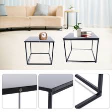 Black Coffee Table Metal Side Table