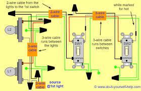 Way Switch With 2 Lights Wiring Diagram