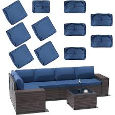 Halmuz Outdoor Patio Navy Blue Cushion