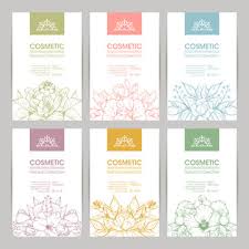 cosmetic label templates images