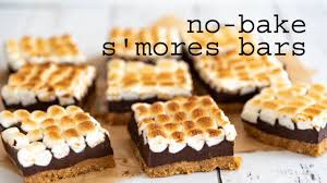 no bake s mores bars traybakes more