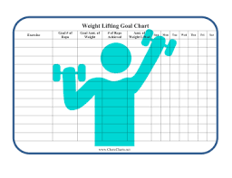 Printable Weight Lifting Goal Chart