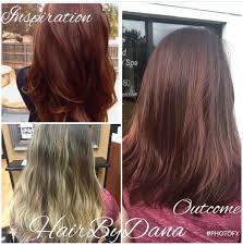 Transformed From Bleach Blonde Balayage To Rich Auburn Using