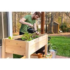 Elevated Cedar Wood Garden Bed