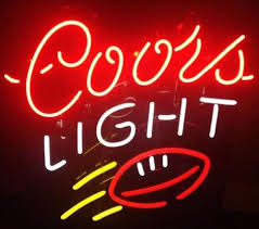 Coors Light Rugby Neon Light Sign Custom Neon Sign Shop Custom Neon Signs