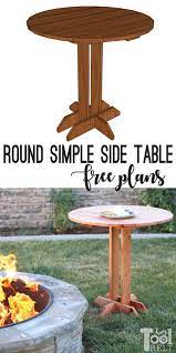 Connie Round Side Table Plans Her