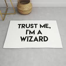 trust me i m a wizard rug by eme