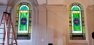 led light panels for stained glass