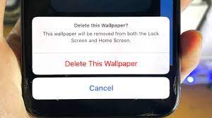 to delete iphone lock screen wallpaper
