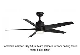 Ceiling Fans Are Recalled