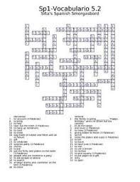 We can help you solve those tricky clues in your crossword puzzle. Avancemos 1 Unit 5 Crosswords Vocab Learning Goals Learning