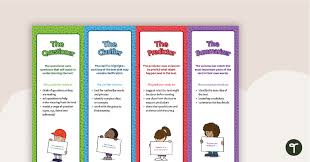 reciprocal teaching role bookmarks