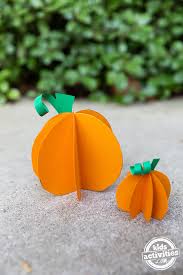 Use raw umber a132 to represent the shadowed areas on the pumpkin stem and add the shadow created by the pumpkin. Super Cute And Easy Paper Pumpkin Craft For Kids