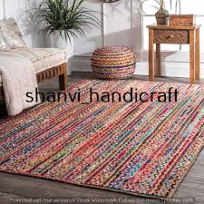 multi color braided rug 3x5 feet rug