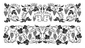 vine flower border vector images over