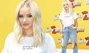 Dove Cameron cuts a casual figure at Angry Birds 2 premiere