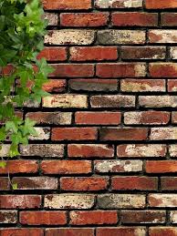 1m Red Old Brick Wall Background Self