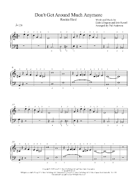 Dont Get Around Much Anymore By Duke Ellington Piano Sheet