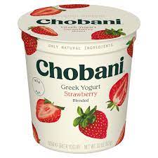 chobani greek blended yogurt strawberry