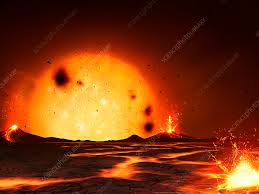 Artwork of planet around Alpha Centauri B - Stock Image - C018/0496 -  Science Photo Library