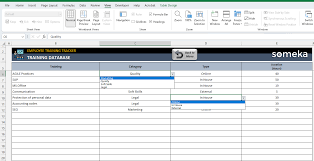 employee training tracker excel template