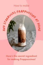 make any starbucks frappuccino with