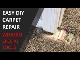 you can repair carpet diy without