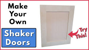 shaker cabinet doors with a beveled