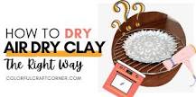 How do you know when air dry clay is dry?