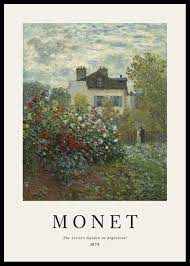 Monet Garden In Argenteuil Poster