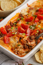 baked taco ground beef dip spend with